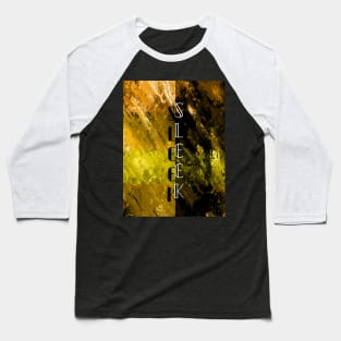 Messy golden abstract design Baseball T-Shirt